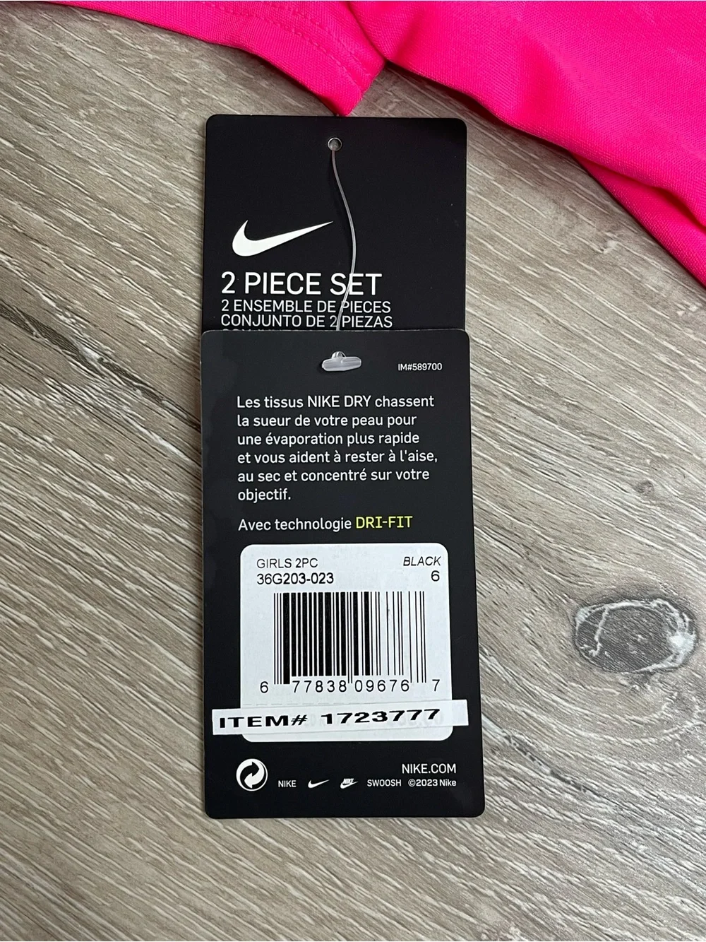 Nike Girls’ 2-Piece Dri-FIT Set (Size 6 / 5-6 years / 110-116 cm)